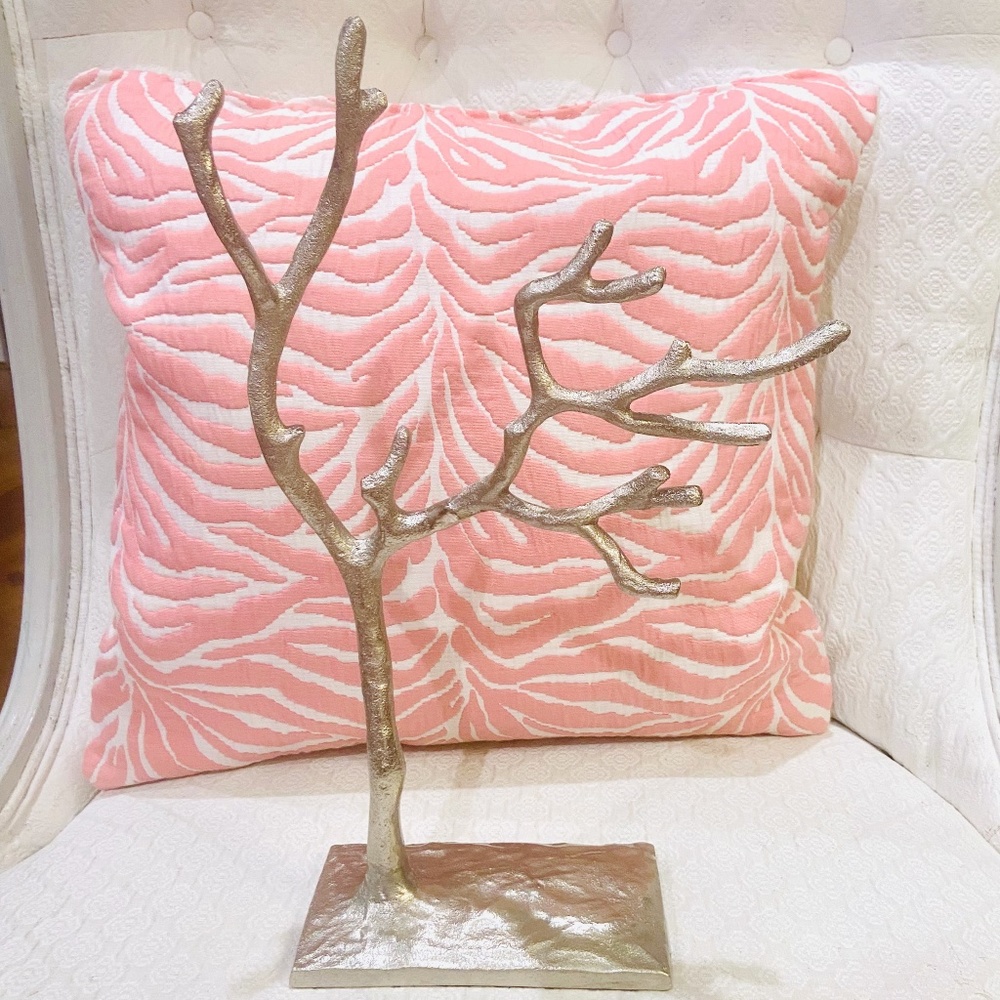 F15-Hammered Silver-Tone Metal Tree for Jewelry or Decor by Threshold